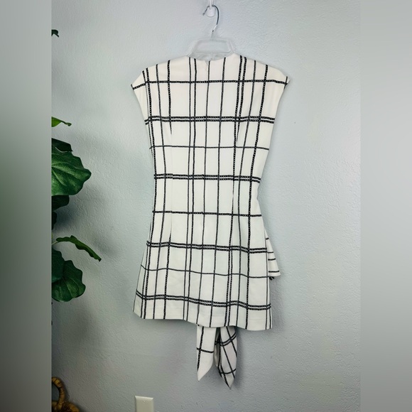 C/MEO Stay Ready Dress in Ivory Rope Tie Front Mini Sleeveless Dress Size Small - Picture 7 of 8